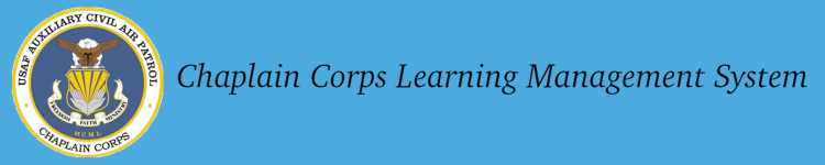 Logo of CAP Chaplain Corp Learning Management System